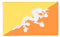 AZ FLAG - Bandera Bután - 150x90 cm - Bandera Butanésa 100% Poliéster Con Ojales de Metal integrados - 110g - Colores Vivos Y Resistente A La Decoloración