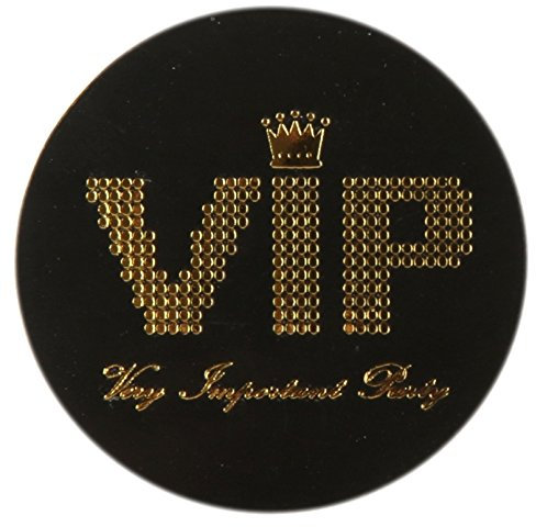 NEU Konfetti VIP, Ø 3,5 cm, schwarz, 50 Stück