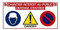 Lot de 10 Panneaux multi information pour chantier 800x400mm - 3000092