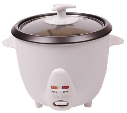 Elpine 0.8 Litre Automatic Gleaming White Non-Stick Rice Cooker 350w 31201C