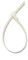 White/Naural Releasable Reusable Cable Ties 7.2mmx200mm, 10 Pieces