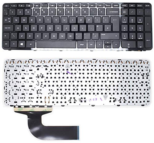 NEW HP PAVILION 15-N096SA KEYBOARD UK ENGLISH LAYOUT BLACK FRAME