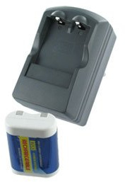 AboutBatteries Chargeur Type Philips 2CR5, 6.0V, 500mAh, Li-ION