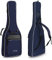 Rocktile Klassik-Gitarrentasche 4/4-Größe - Wasserabweisender Gigbag mit weicher Polsterung und Fixierung im Halsbereich - Rucksack-Gurte - Große Aufsatztaschen für Noten und Zubehör - Blau
