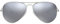 Ray Ban Sonnenbrille Aviator, 58 mm, Gestell: Silber, Gläser: Spiegel