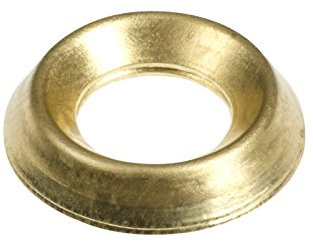 TIMCO Cups to fit 10 Gauge Screws-Electro Brass-(Bag 50) -10BCUPP, Gold, Set of 50 Pieces