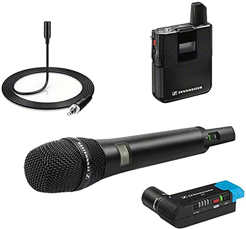Sennheiser AVX Digital Wireless Microphone System - ME2 Lavalier and AVX42 Handheld Transmitter with MD42 Capsule Combo Set