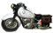 Udo Schmidt GmbH & Co Spardose Motorrad Old Style schwarz oder weiß, Farbe:weiß