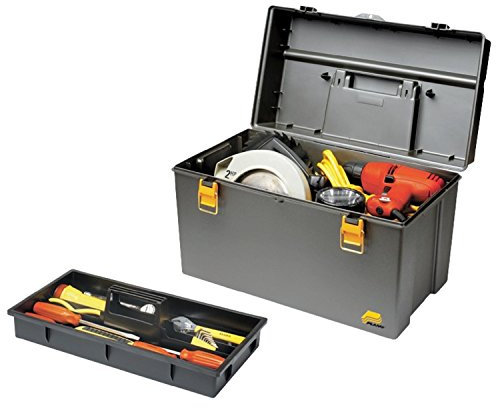Plano Formen Extra tief Tool Box, graphit grau mit Eisen gelb, 701