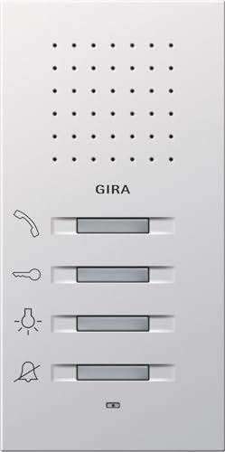 Gira 1250112 Wohnungsstation AP Flächenschalter reinweiß glänzend