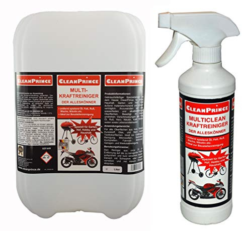 CleanPrince 2,5 Liter Multi Kraftreiniger | Motorradreiniger Fahrradreiniger Werkstattreiniger Universal