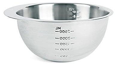 Excelsa Silver Stainless Steel Bowl 22 cm Silver/Black