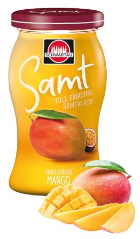 Schwartau Samt Mango, Fruchtaufstrich ohne Stücke und ohne Kerne, 270g