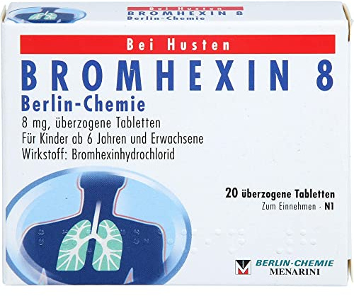 BERLIN-CHEMIE BROMHEXIN 8 Tabletten bei Husten, 20 St. Tabletten
