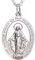 Alexander Castle Groß Solide 925 Sterling Silber Wundertätige Medaille Katholische Halskette - 30mm x 20mm Poliert Wundertätige Medaille mit 20 925 Sterling Silber Kette & Schmuck Geschenk-Box