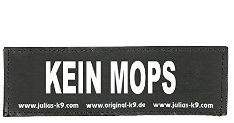 JULIUS K-9 Klettaufschrift, Kein Mops, Klein