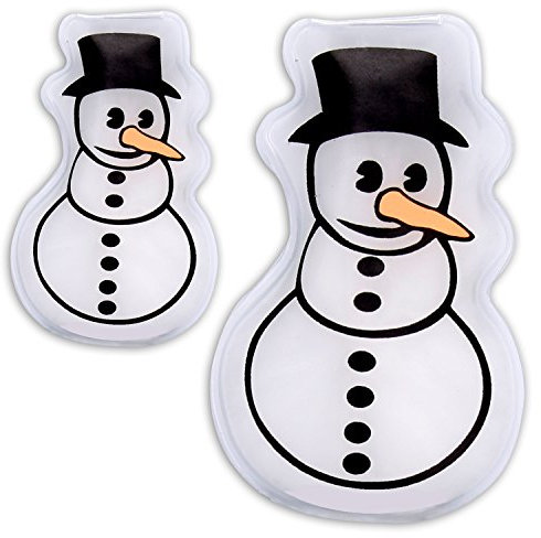 Einzeln / 2er Set Taschenwärmer Modell Schneemann Handwärmer (2er Set)