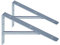 DIY Element System Wandkonsole Samson – belastbare Metall-Konsole optimal geeignet zum Lagern schwerer Gegenstände, Wandregal – 270 x 400 mm, Verzinkt, 2 Stück