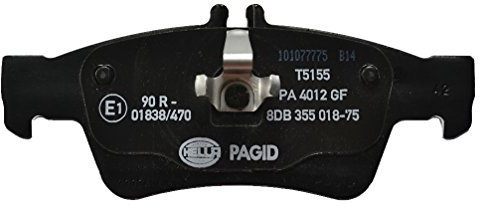 HELLA PAGID 8DB 355 018-751 Bremsbelagsatz - T5155 - Dicke/Stärke: 16.8mm - Bremssystem: Teves - für Verschleißwarnanzeiger vorbereitet - für u.a. BRABUS / MERCEDES-BENZ