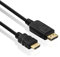 PerfectHD DisplayPort auf HDMI Kabel | 4K Ultra HD 2160p | Full HD 1080p | DisplayPort-Stecker auf HDMI Stecker | TV PC Laptop Monitor Beamer Grafikkarte | 1 Meter
