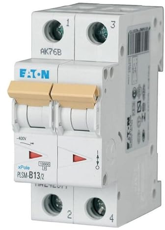 Eaton PLSM-B13/2-MW Leitungsschutzschalter 13A 2P 2-polig B-Charakteristik LS-Schalter (242377 ALT 244905)