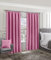 Emma Barclay Cali Pencil Pleat - Woven Thermal Blackout Pencil Pleat Curtains in Pink - Width 46 x Drop 72 (116 x 183cm)