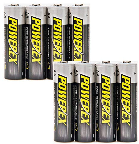 ELV Powerex-NiMH-Akku, Mignon AA 2700 mAh, 8er-Pack