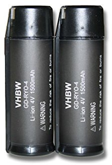 vhbw 2X Akku kompatibel mit Ryobi CSD42l, HP53LK, RGS410 Strauchschere, AP4700, AP4001, AP4302 Werkzeug (1500 mAh, Li-Ion, 4 V)