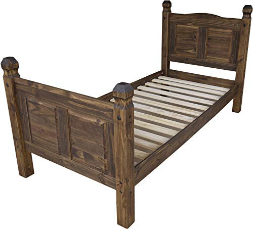 Bett 90x200 Eiche antik Rio Classico Schlafzimmer Holz Pinie Massivholz Echtholz Farbe wählbar Brasilmöbel