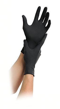 Maimed Nitril Black Einmal-Handschuhe puderfrei, schwarz, 100 St.,M