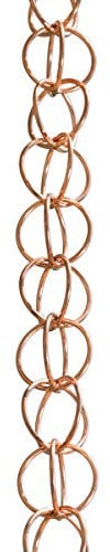 Monarch 23805 - Catena antipioggia con anello in puro rame, lunghezza 2,5 m