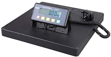 G&G PSB Paketwaage Plattformwaage, robuste 40 × 40 cm Wiegefläche aus Aluminumguss / Batteriebetrieb möglich Scale (300kgx100g//150kgx50g//75kgx20g)