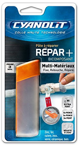 CYANOLIT 33505036 Repar Multi Matériaux Bouchon Cutter Intégré Colle, Transparent, 48 G