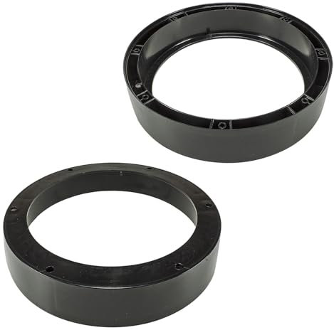 tomzz Audio 2857-019 Lautsprecherringe Adapter Halterungen kompatibel mit VW Caddy Golf V Multivan T5 Fronttür für 200mm DIN Lautsprecher
