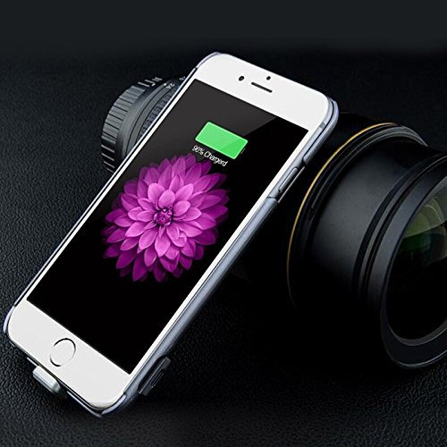 Mobiletoyz iPhone 6/iPhone 6 Plus Fin Coque Batterie – Alimentation de Votre téléphone sur Le Go, Noir, iPhone 6