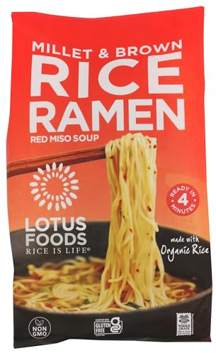 Lotus Foods Organic Ramen Miso Soup Mix-Millet & Brown-2.8 oz