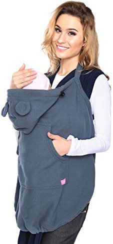 Mija - Tragecover, Universal Bezug für Baby Carrier/Tragetücher/Cape 4022 (Graphite)