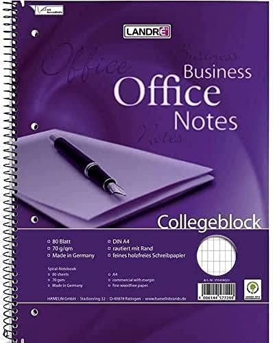 LANDRÉ 100050245 Notizheft Pocket Notes, liniert Lila
