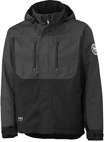 Helly Hansen Workwear Heeren 076201 Helly Hansen Funktionsjacke Berg Jacket 76201 Winterjacke 979 M, Grau/Schwarz, M EU