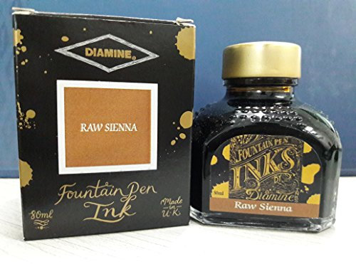 Diamine - Fountain Pen Ink, Raw Sienna 80ml