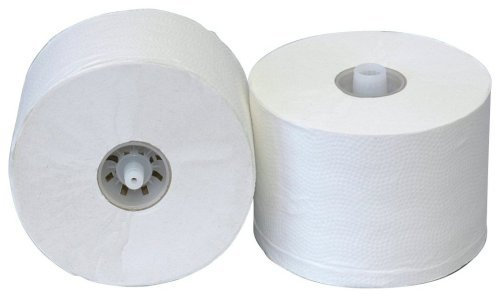 clomo 36 Toilettenpapierrollen (Toilettenpapier, WC Papier) x 100 m, 2-lagig, weiß, EU Ecolabel für clomo Toilettenpapierspender (Duo-Rollen), Doppelrollenspender
