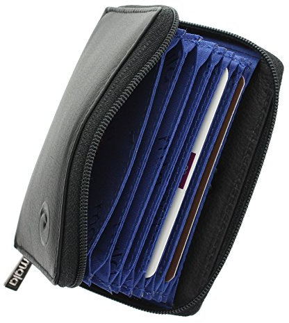 Mala Leder Origin-Kollektion, Kreditkartenhalter Kreditkartenetui, mit RFID-Schutz 552_5 Schwarz