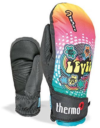 Level Fäustling Winterhandschuh Juke JR Mitt rot Print Thermo+ warm (6)