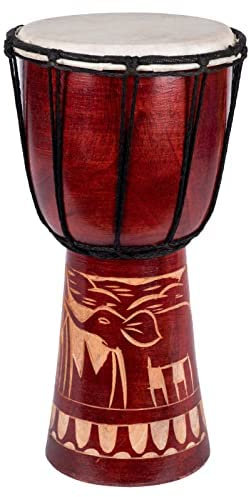 60cm Djembe Trommel Bongo Holztrommel Drum Darbuka Guter Klang Elefant Afrika
