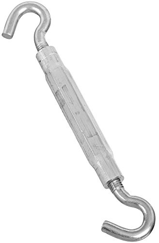 National Hardware N222-026 Hook Turnbuckles, Zinc, 3/8 x 10-1/2