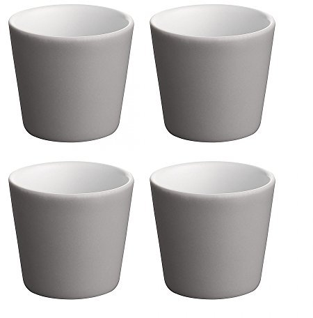 Alessi Tonale Mocha Cup, Dark Grey, Set of 4