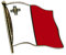 Flaggen-Pin vergoldet : Malta
