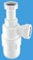 McAlpine C10A Adjustable Inlet Bottle Trap-1.5 inch, White