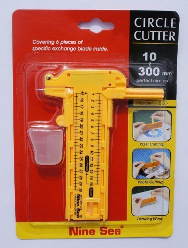 HAND ® Perfekte Kreise 10-300mm- Kreisschneider + Holen Sie sich 6 Free Blades & 3 Leads