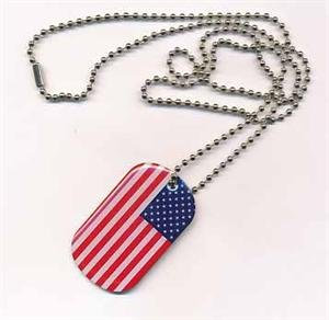 DOG TAG USA Erkennungsmarke Kette Grösse 30 x 50mm